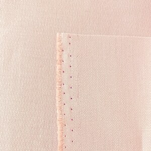 Herringbone cotton fabric for corsets skin colour sold by yard