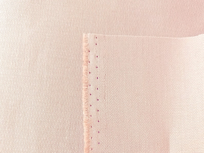 Herringbone cotton fabric for corsets skin colour sold by yard
