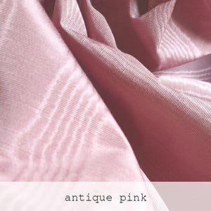quality vintage moire fabric in cotton purple pink color for historical costumes and formal elegant upholstery projects