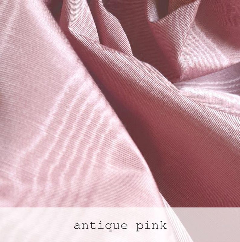 quality vintage moire fabric in cotton purple pink color for historical costumes and formal elegant upholstery projects