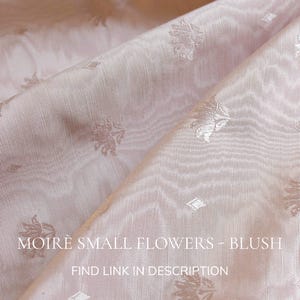 variant of moirè fabric with small jacquard motif tone on tone blush pink