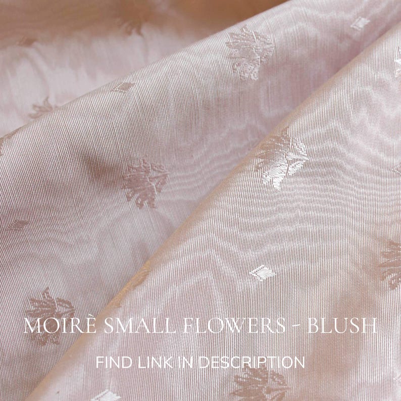 variant of moirè fabric with small jacquard motif tone on tone blush pink