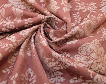 Damask Upholstery Fabric Linen Cotton Blend High Quality Soft Jacquard by the Meter for Home Decor Curtains, Bed Cover, Cushions and Drapery
