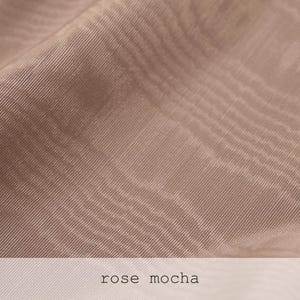 mocha beige color moire fabric variant