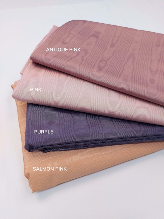 Moire Fabric for Upholstery Formal Home Decor Material for Theatrical Costumes and Corsetry Vintage Fabric for Apparel and Home Renovation