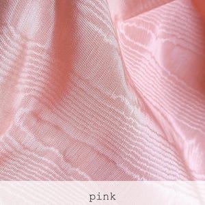 pink variant of the vintage cotton moire fabric ideal for making historical costumes, gowns, bodices, corsets and formal elegant upholstery