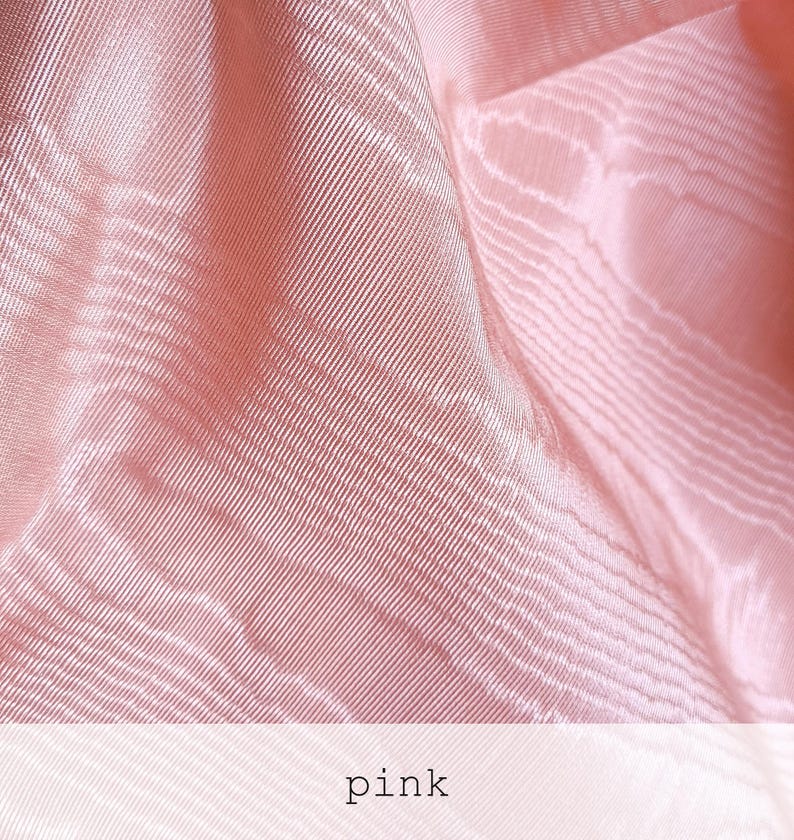 pink variant of the vintage cotton moire fabric ideal for making historical costumes, gowns, bodices, corsets and formal elegant upholstery