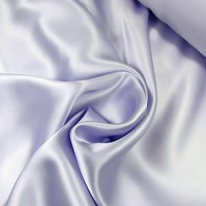 Lining Fabric Lilac Satin Viscose and Acetate Soft Cool Breathable Lining Fabric for Summer Dress Skirt and Blouse Dressmaking Made in Italy