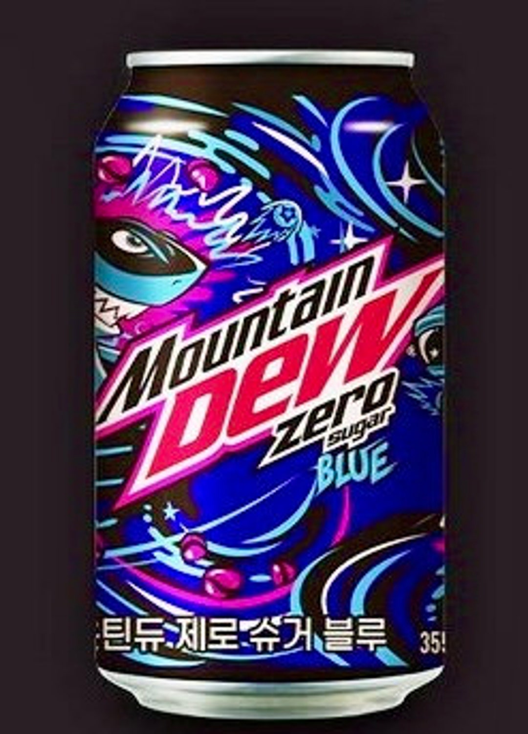 Mountain Dew Zero Sugar Blue 355ml 12oz Can Korean Exclusive