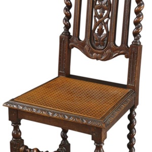 Antique Dining Chairs Chair Hunting Renaissance Set 6 French Oak Cane Rattan Free Shipping