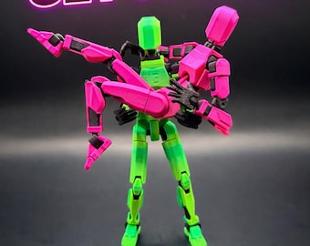 ダミー13 – フルカスタマイズ、可動式3Dプリントアクションフィギュア