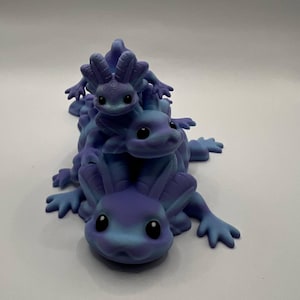 Joli jouet Axolotl Fidget imprimé en 3D, articulé, flexible, sensoriel, animal de compagnie, Axolotl, jouet d&#39;impression 3D