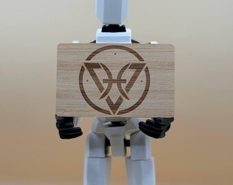 Personalized Wood NFC Business Card with Custom Engraving, Smart Digital Contact Card for Creators, Professionals and Small Businesses