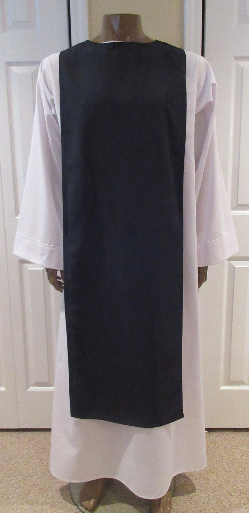 Made to Order Scapular WITHOUT Hood Linen Look or Cotton Twill Any Color