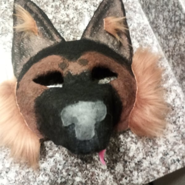 German Shepherd Mask and Tail - Etsy