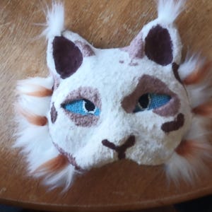 Máscara de therian de gato moteado