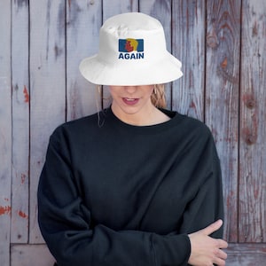 Trump Back Again Bucket Hat, 2024 Election Hat, Make America Great Bucket Hat, Womens Bucket Hat, Summer Bucket Hat