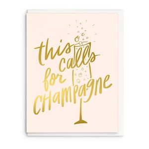 Carte typographique « Cela appelle du champagne »