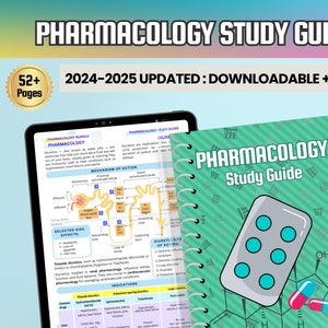 Clinical Pharmacology Nursing Study Bundle | Pharmacology for Nursing Students | NCLEX 2025 Updated | Pharmacology Study Aid Notes