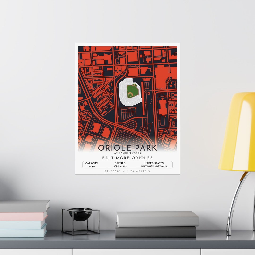 Baltimore Orioles Stadium Map Oriole Park at Camden Yards City Map