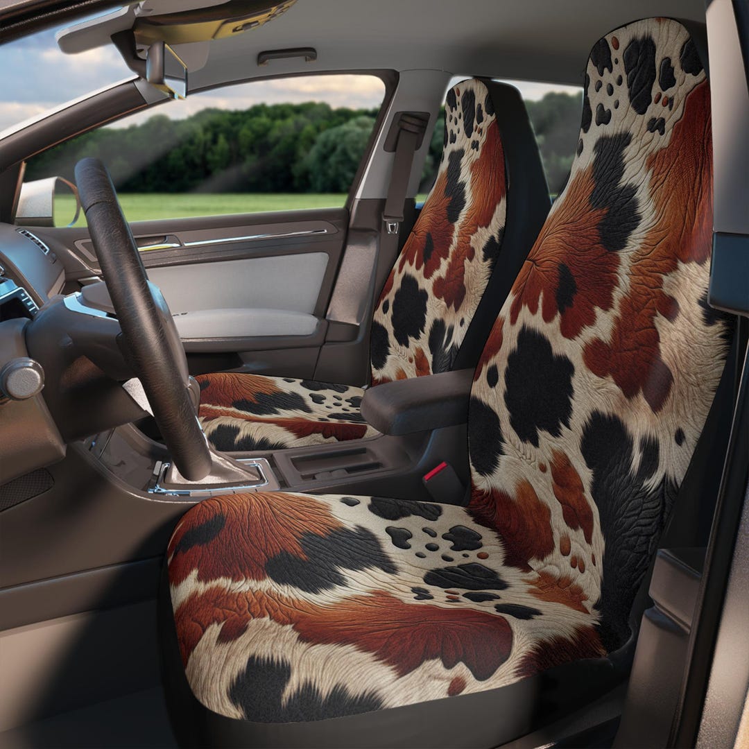 Cow Print Car Accessories