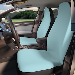 キュートなベビーブルーのカーシートカバー、チョークミント、スタイリッシュなユニバーサルフィット、車内を保護＆リフレッシュ、ロードトリップ、ギフト、夏の雰囲気に最適