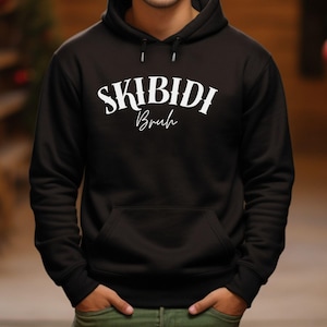 Skibidi Bruh Hoodie: Funny Teen Boy Graphic Sweatshirt