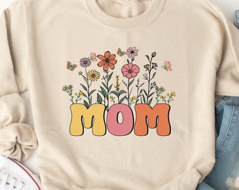 Wildflower Grandma Sweatshirt, Happy Mothers Day Gift