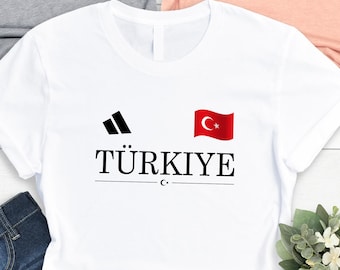Turkiye Flag Shirt, Team Türkiye, Turkiye Soccer Tee