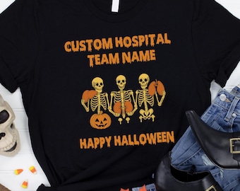 Custom Hospital Halloween Shirt: Funny Medical Shirt, Personalized Doctor Nurse Gift