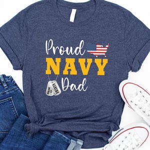 Navy Graduation Shirt, Proud Navy Family Shirt, Custom Navy Shirt, Military Shirt, Boot Camp Shirt, Proud Navy Mom Dad T-shirts, Proud Navy