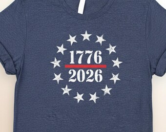 USA 250th Anniversary Shirt, Patriotic 1776 Graphic Tee, 250 Years Celebration Unisex Independence Top