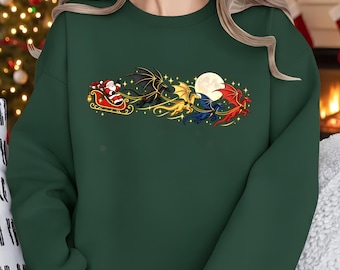 Fourth Wing Christmas Sweatshirt, Fourth Wing Sleigh Holiday Shirt, Dragon Rider TShirt, Booktok Fan Gifts