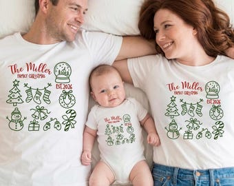 Matching Family Christmas Shirts, Custom Family Holiday Shirt, Christmas Party T-Shirts