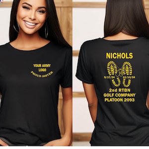 Personalized Military Marines Family Shirt, Proud Air Force Family T-shirts,  Graduation Day, Bootcamp Support Shirt, Army Dad Mom Wife Tees
