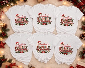 Personalized Family Christmas Shirts, Custom Last Name Matching Christmas Tees, Making Memories Together