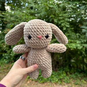 Handmade Bunny Rabbit Crochet Plushie Stuffed Animal Toy