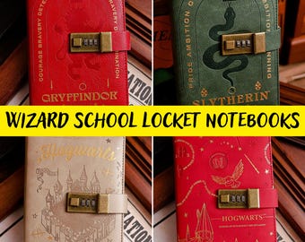 Wizard School Junk Journal, Magic School Journal, Hogwarts Notebook, Harry Inspired Notebook, Potter Leather Journal