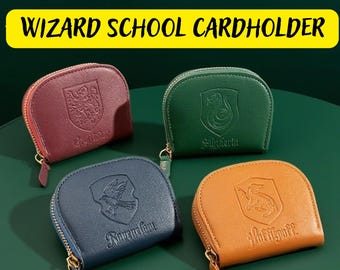 Wizard School Card Holder, Hogwarts Card Holder, Harry Card Holder, Magical Card Holder, Gryffindor Slytherin Card Holder