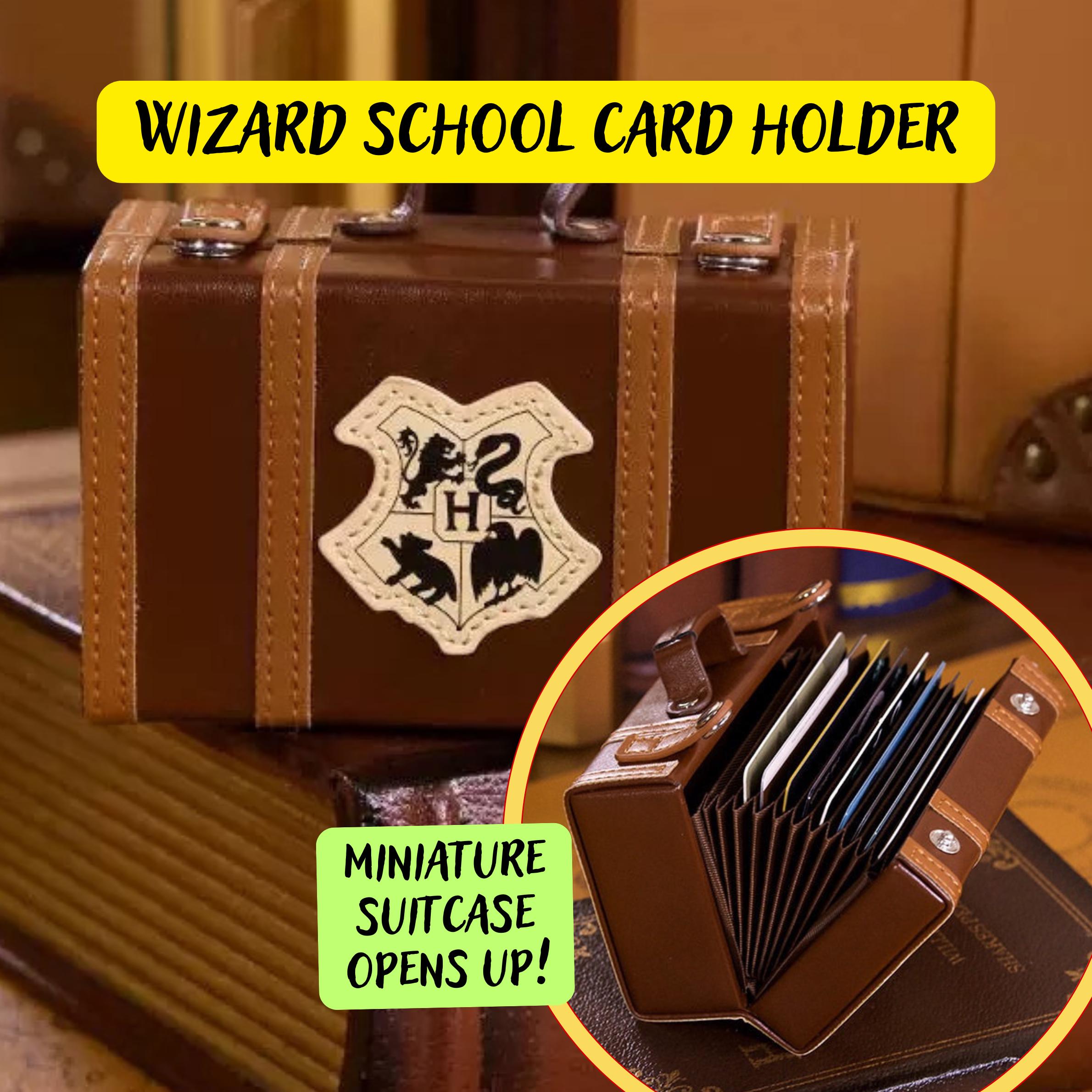Wizard School Card Holder, Hogwarts Suitcase Card Holder, Harry