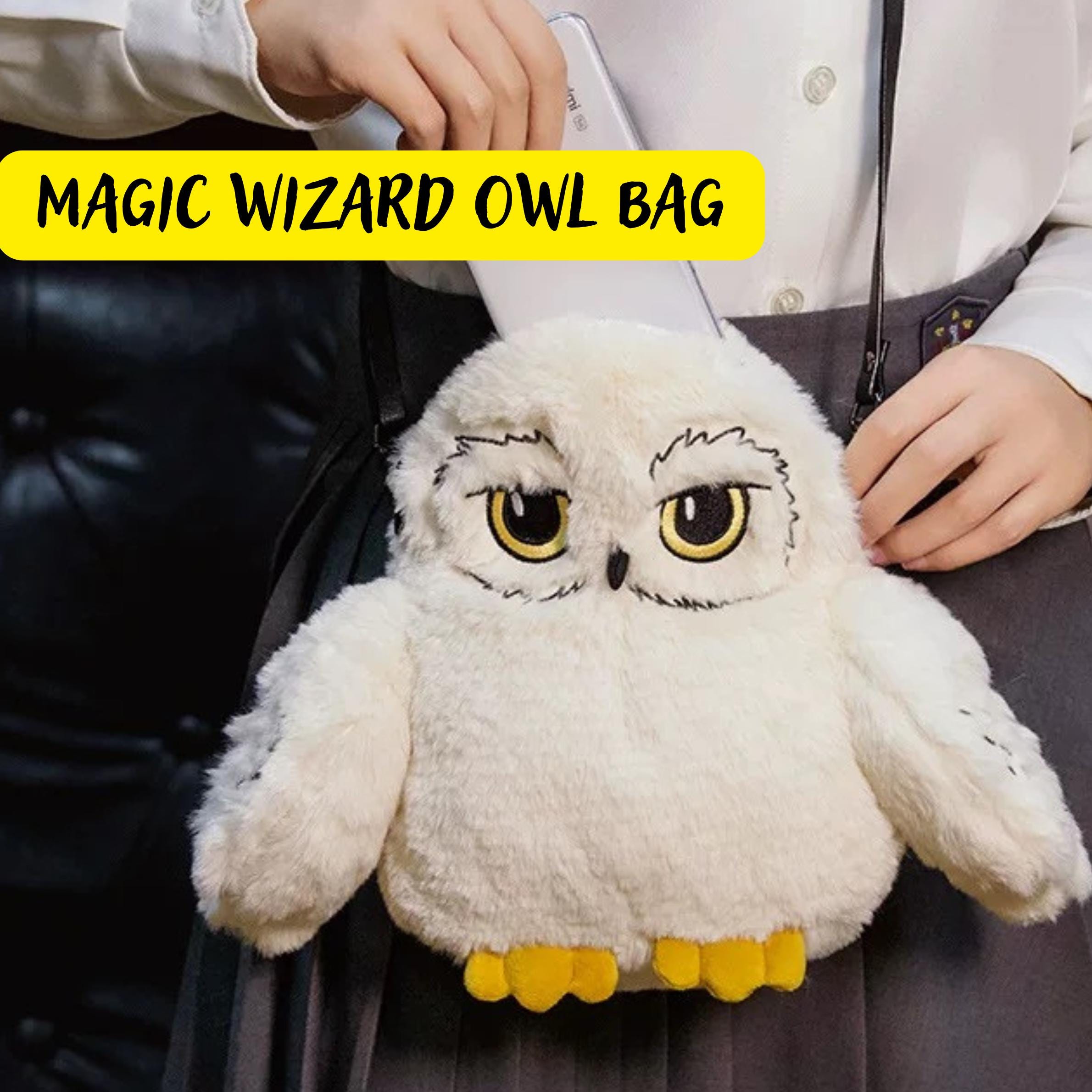 Owl Sling Bags, Furry Sling Bags Crossbody Bags, Hedwig-inspired Owl Bag, Cute Owl Bag, Owl Accessor