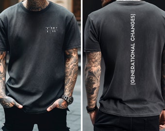 Generational Changes Mens Inspiring and Motivational Shirt. Impactful, Minimalist, Inspiring,