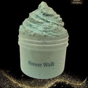 Crunchy Snow Fizz Slime: Forest Green. Woody Pine & Vetiver Scent