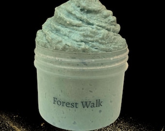 Crunchy Snow Fizz Slime: Forest Green. Woody Pine & Vetiver Scent