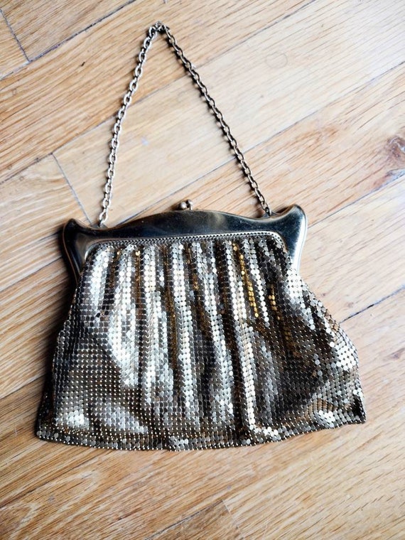 Whiting and Davis gold mesh purse - image 2
