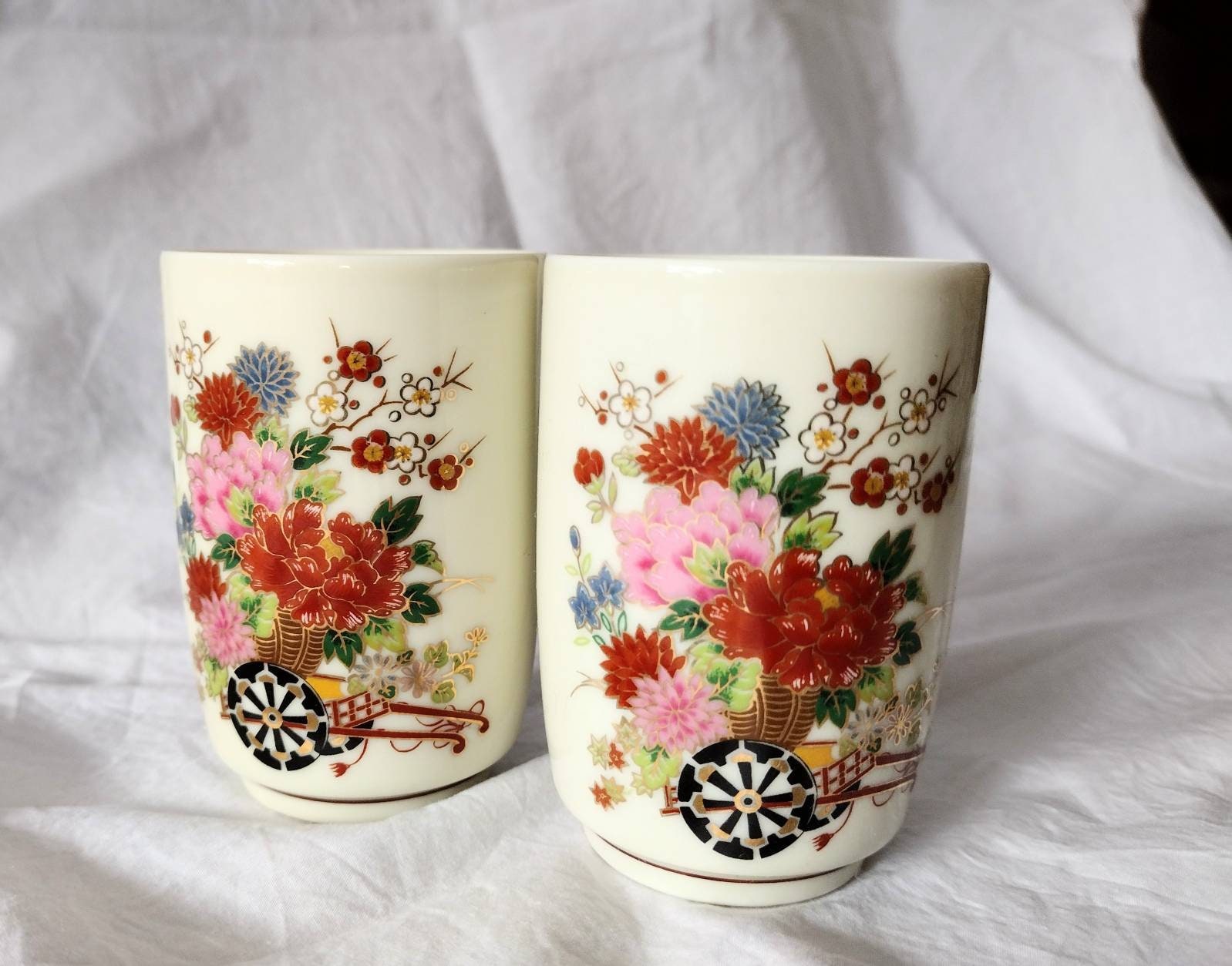 Satsuma Tea Cups Japanese Porcelain