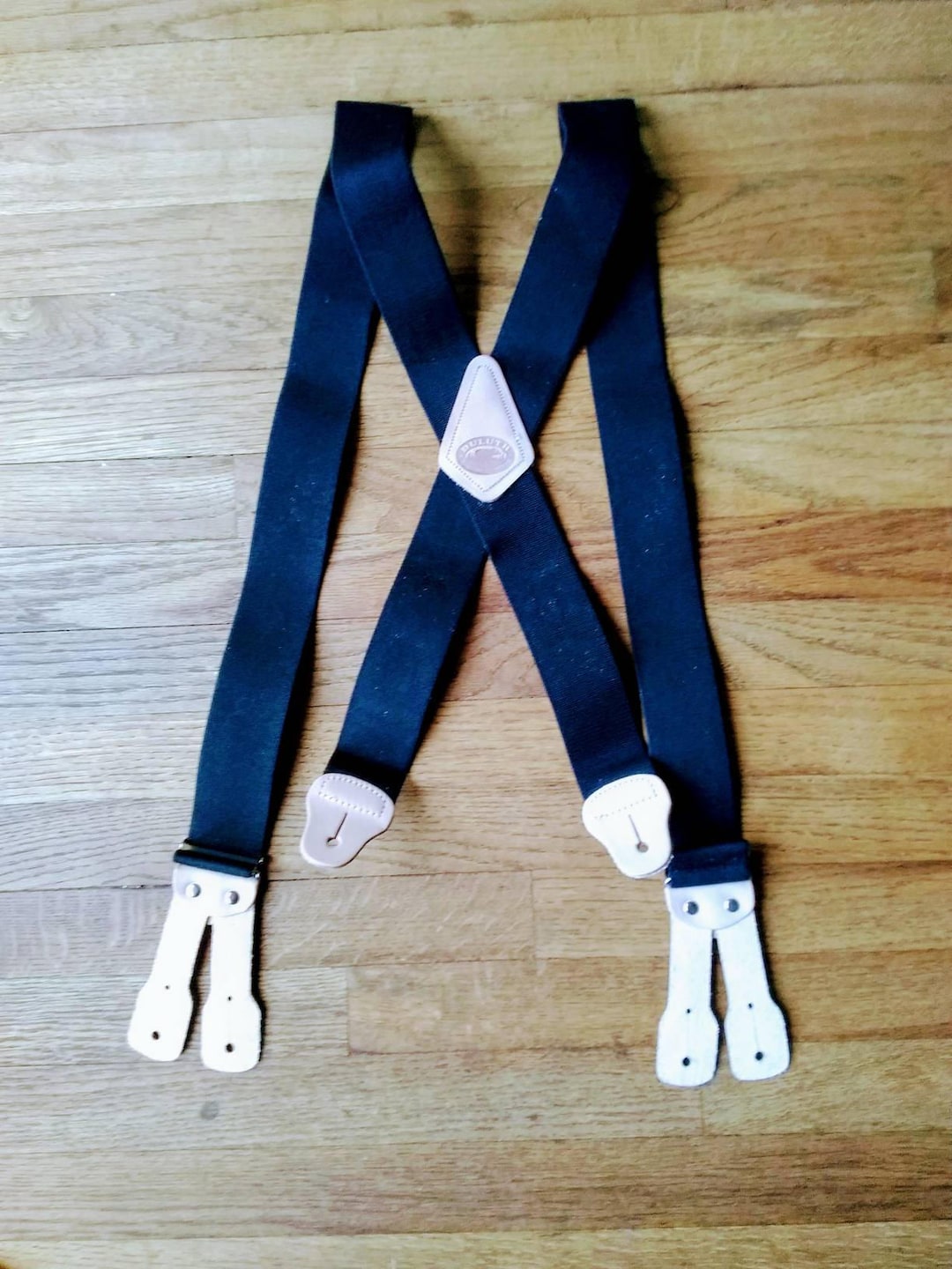 Duluth Suspenders Black Elastic Leather Tabs to 48 Etsy