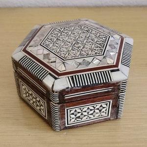 Inlay Box Mother of Pearl Persian Mosaic | Etsy
