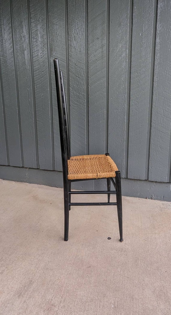 Italian Ladder Back Chair Gio Ponte Midcentury - Etsy
