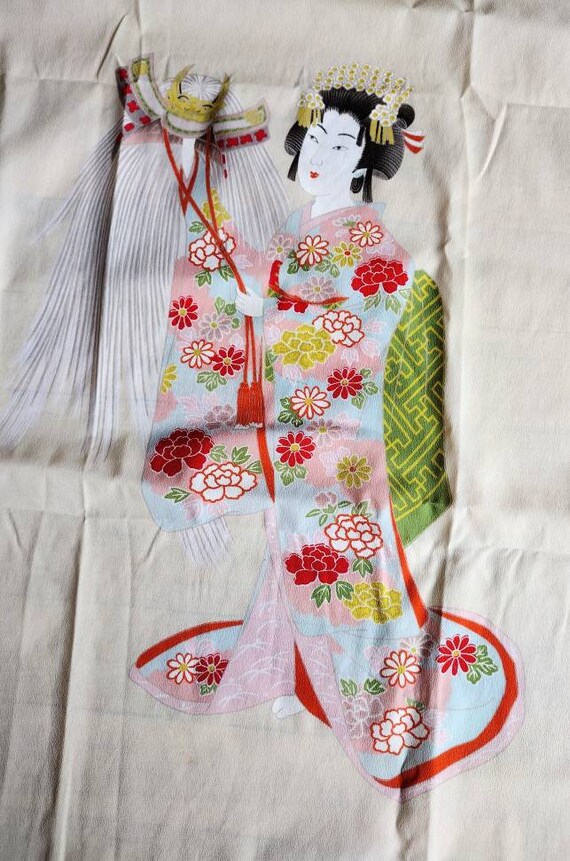 Japanese lady scarf geisha 29 inch - image 4